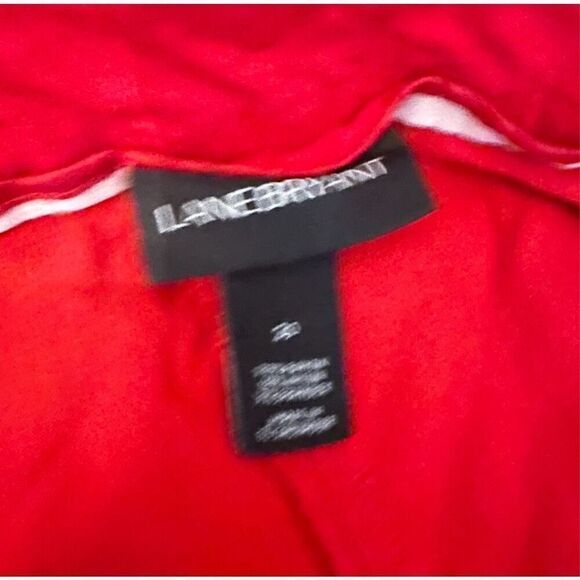 Lane Bryant Red Ankle Pants Sz 20 - Picture 4 of 4